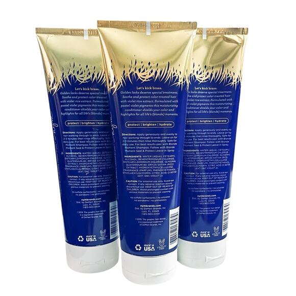 Not Your Mother's Blonde Moment Tone & Repair Purple Conditioner 3 Pack - Picture 3 of 5